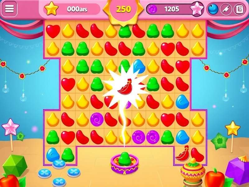 Candy Magic Blast Diwali Festival Level